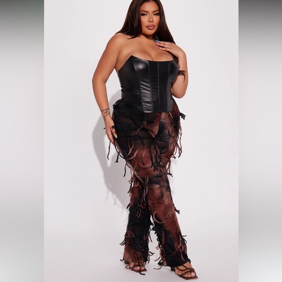 Distressed Flare Pant - Picture 1 of 3